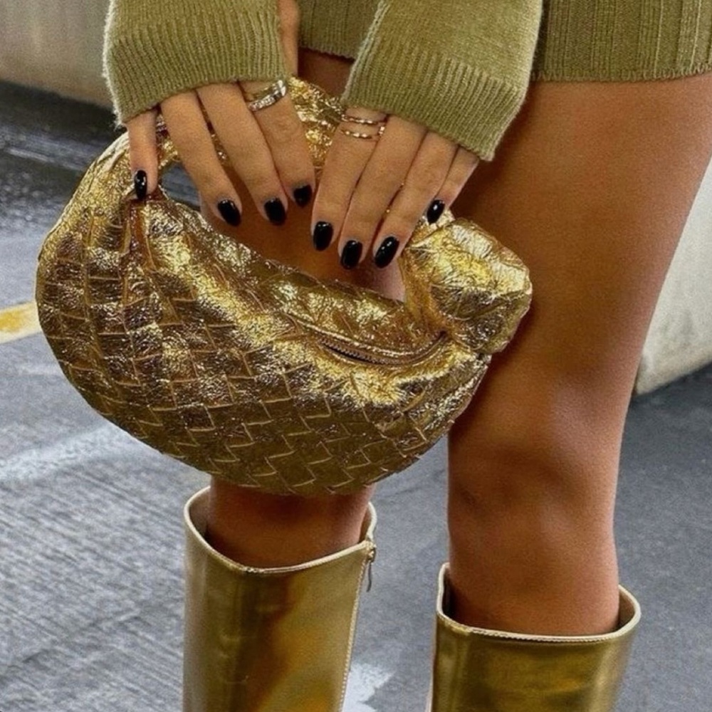Bottega Veneta Gold mini Jodie